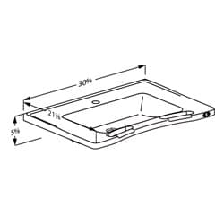 Dimensioned drawing, inch