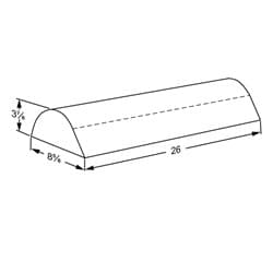 Dimensioned drawing, inch