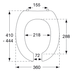 Dimensioned drawing, mm