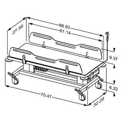 Dimensioned drawing, inch