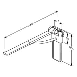 Dimensioned drawing, inch