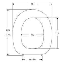 Dimensioned drawing, inch