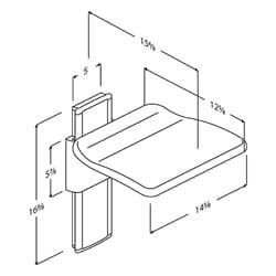 Dimensioned drawing, inch