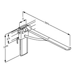 Dimensioned drawing, inch