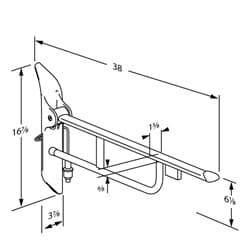 Dimensioned drawing, inch
