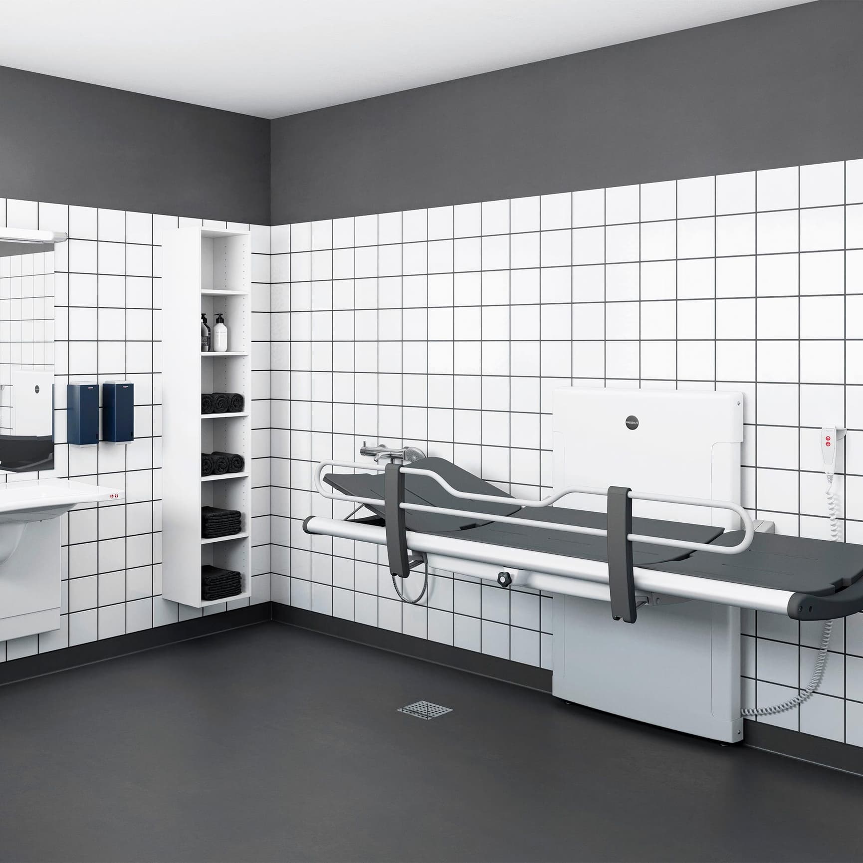 Pressalit SCT 3000 in accessible bathroom solution