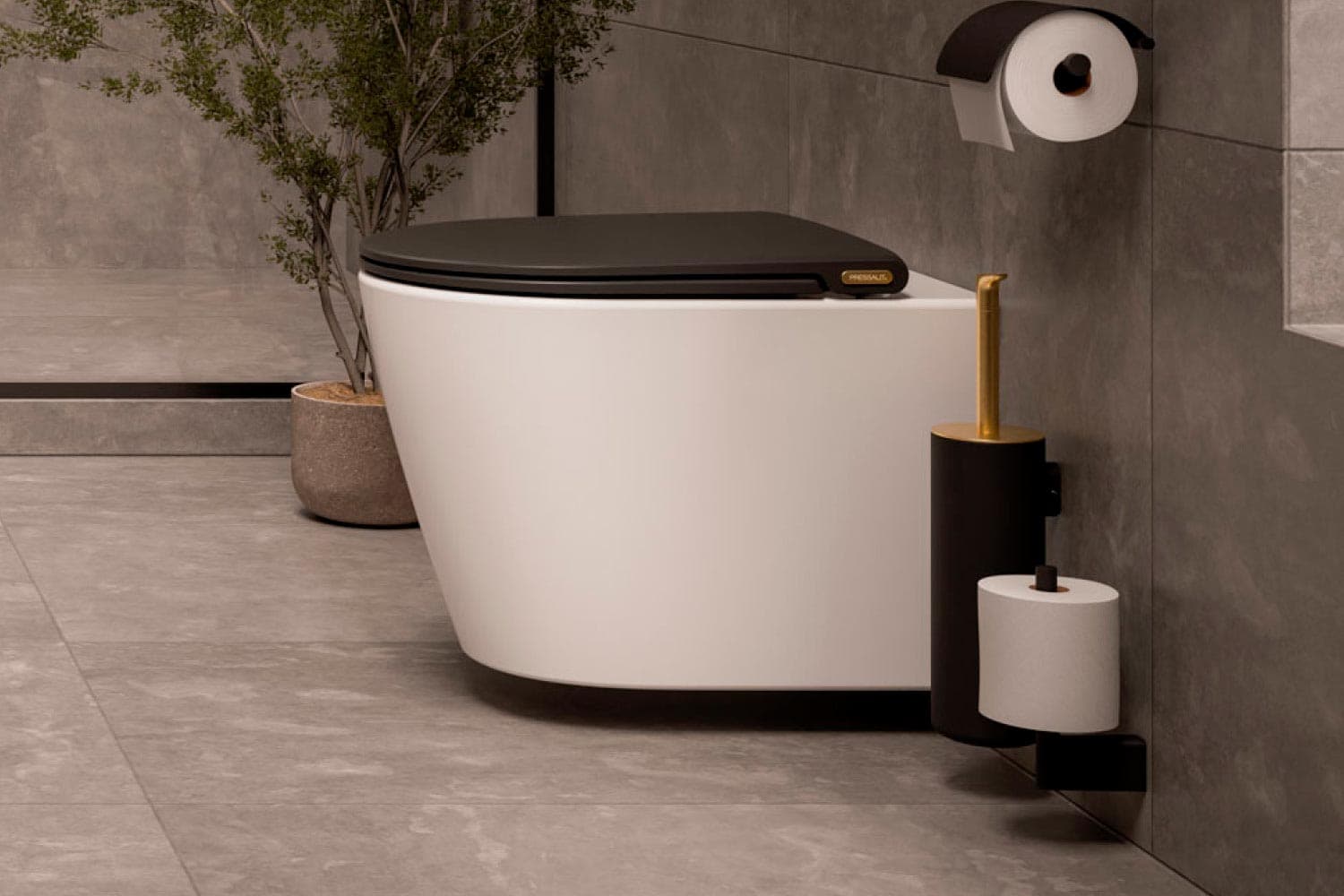 Wall-hung toilet by Pressalit