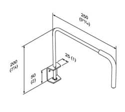 Dimensioned drawing, inch