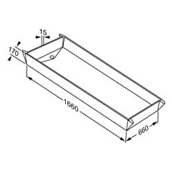 Dimensioned drawing, mm