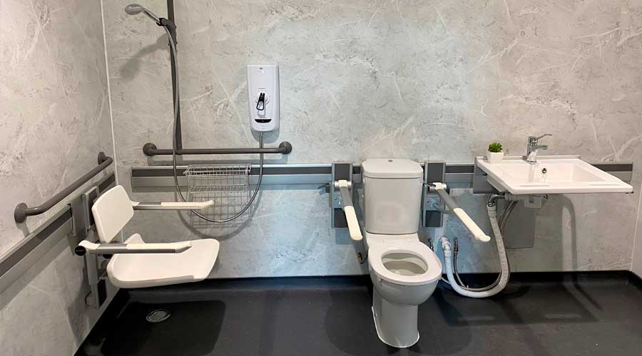 Bathroom by Pressalit - at National Robotarium at Heriot Watt University