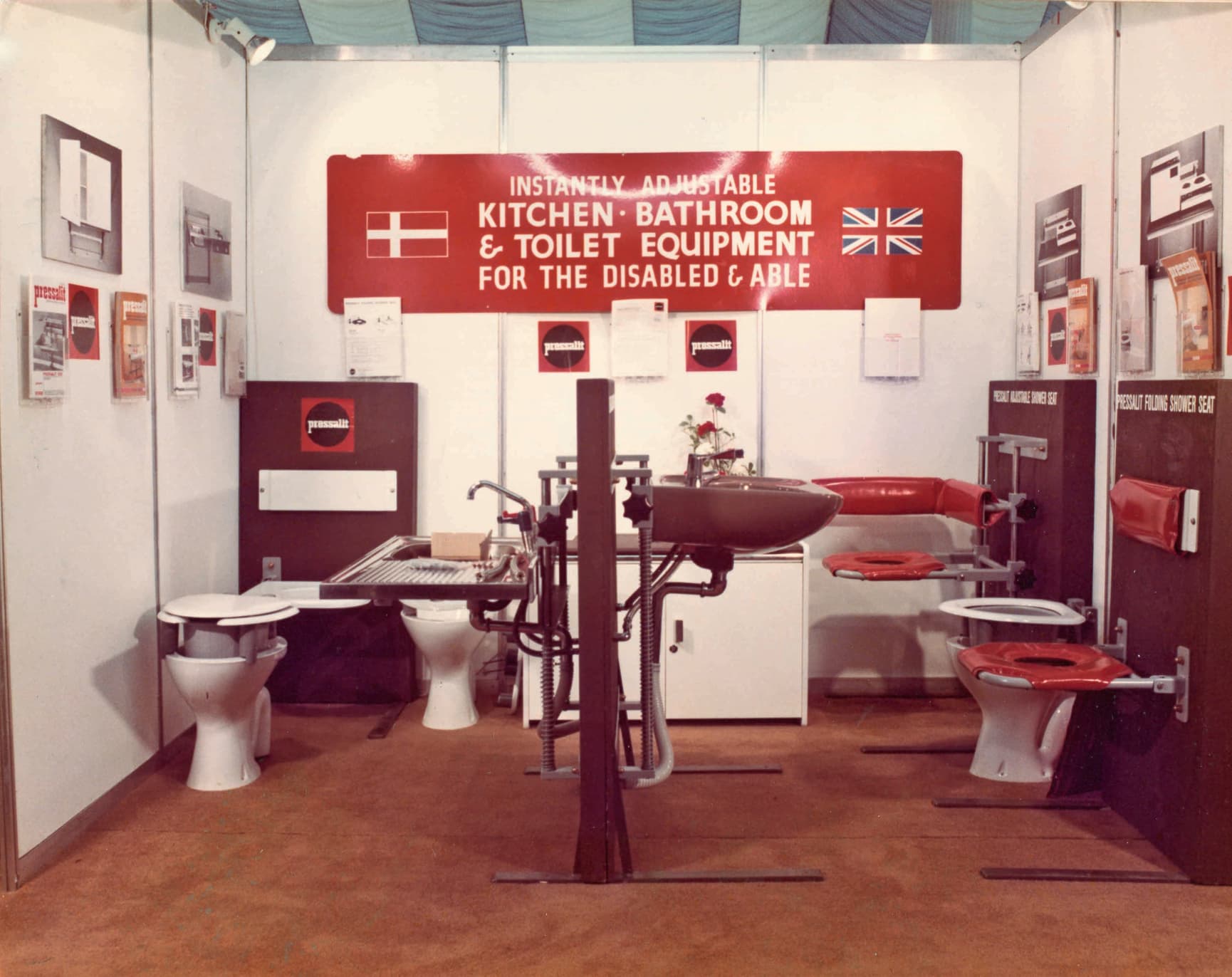 Pressalit exhibition stand for the UK