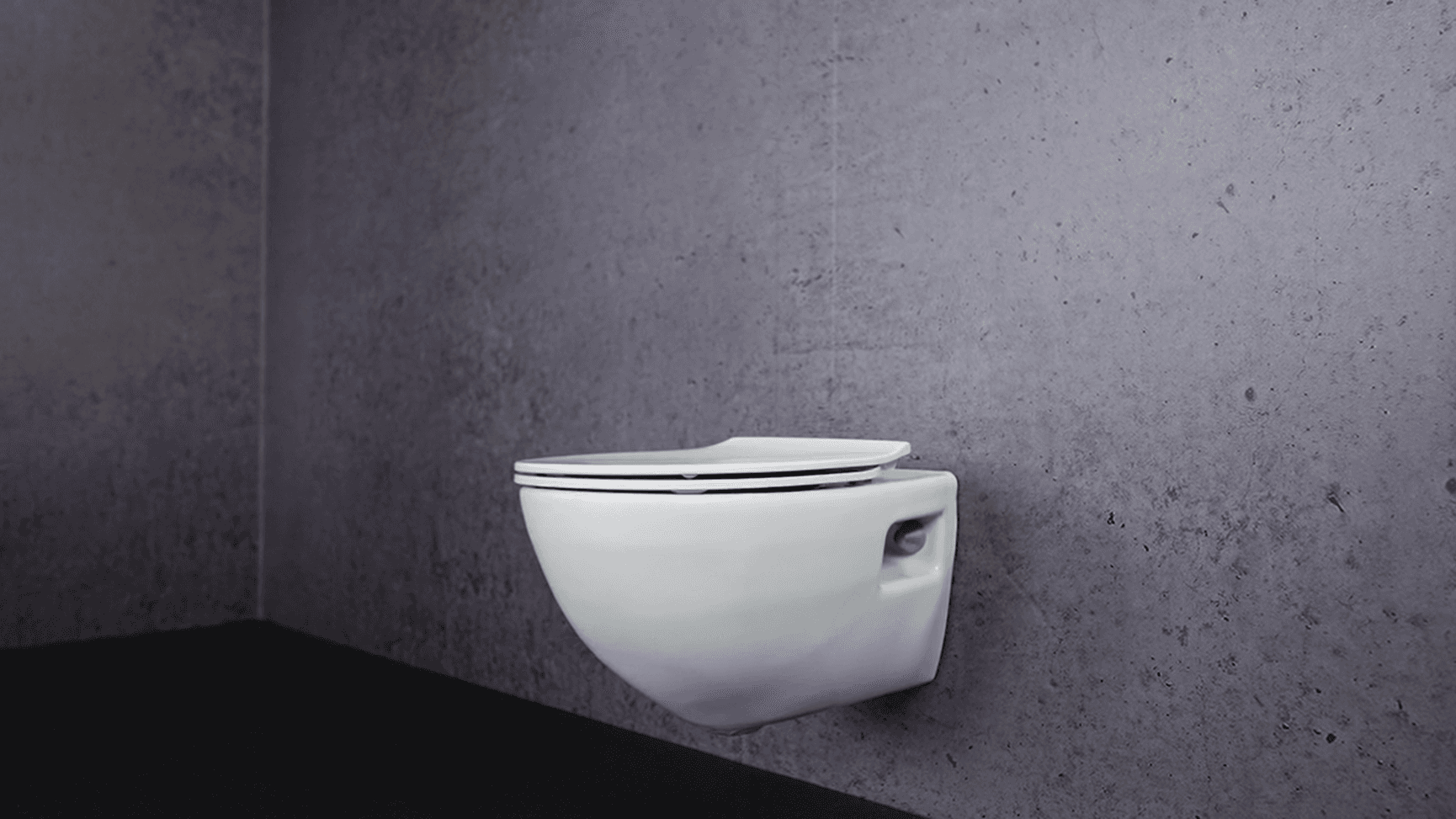 White Pressalit Chilli toilet seat mounted on toilet nowl