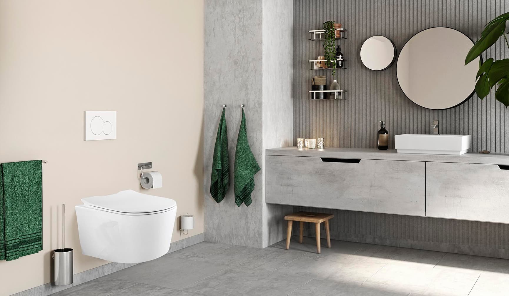 Pressalit Trend Combi Pack Projecta D Solid Pro