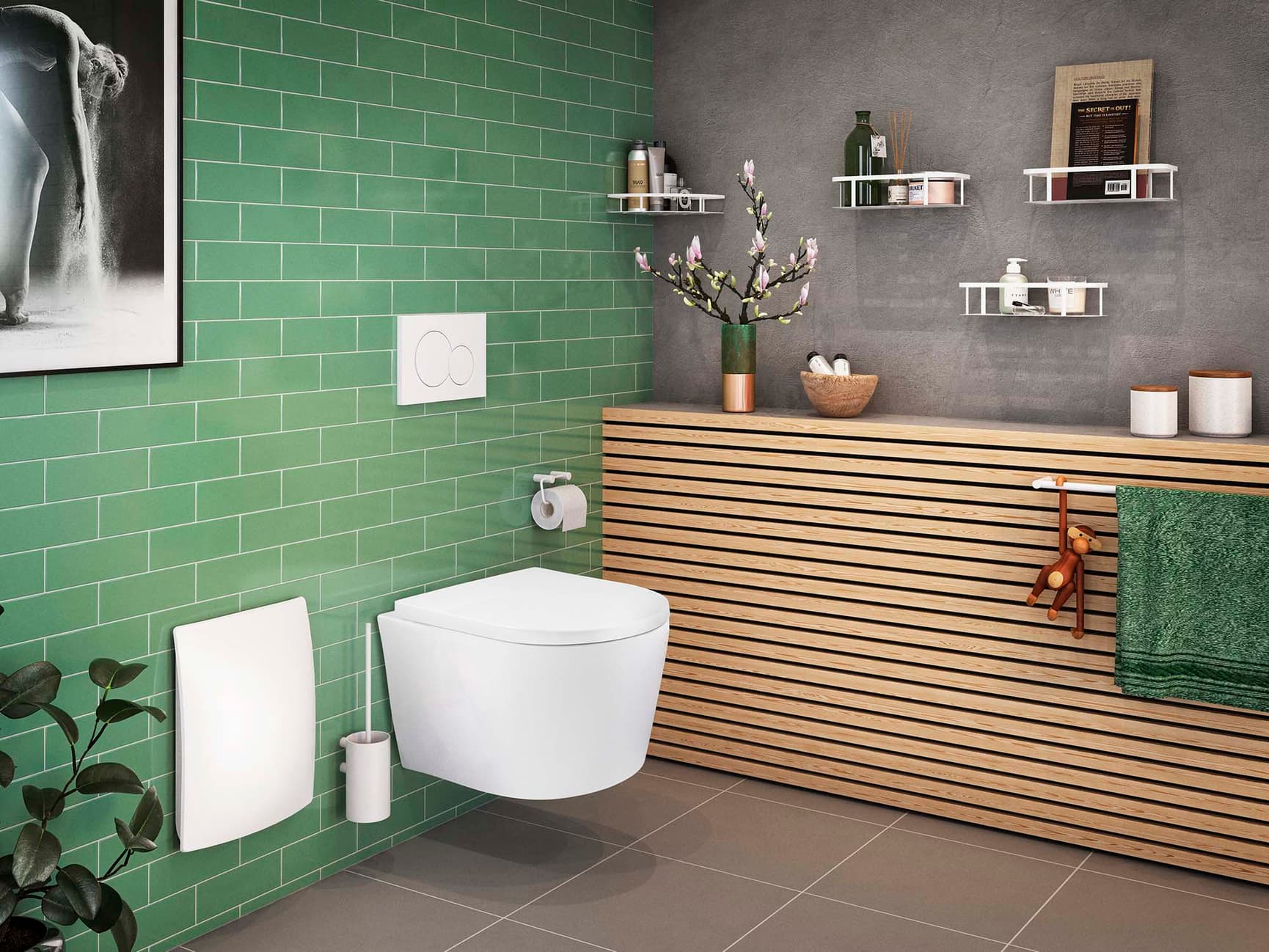 Pressalit Trend Combi pack in bathroom